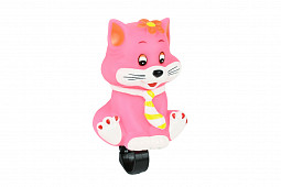 Сигнал звуковой 61-23 (Кот)крепление на руль,розовый